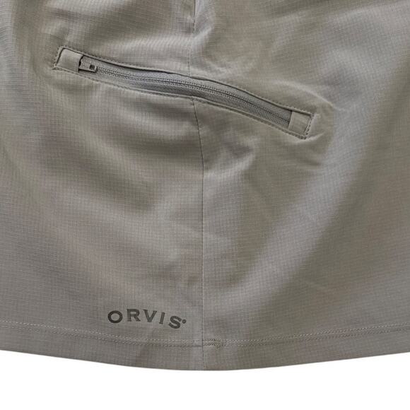 Orvis Womens Lightweight Moisture Wicking Gray Skort Size L - Picture 9 of 10